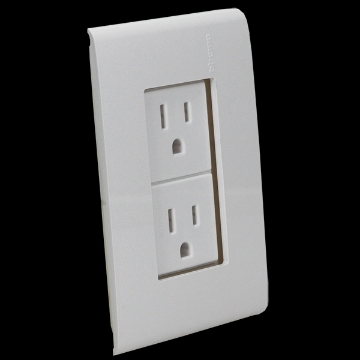 CONTACTO DUPLEX BLANCO POLARIZADO Y ATERRIZADO MODUS RESTYLE E6028BNR