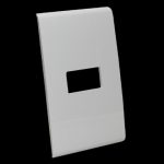 PLACA 1 U CON CHASIS DE RESINA COLOR BLANCO MODUS RESTYLE E5N1BNR