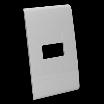 PLACA 1 U CON CHASIS DE RESINA COLOR BLANCO MODUS RESTYLE E5N1BNR