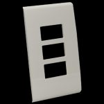 PLACA 3 U CON CHASIS DE RESINA MARFIL MODUS RESTYLE E5N3R