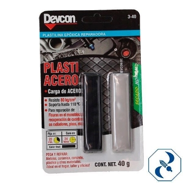 PLASTIACERO 40 GR DEVCON CAJA 3-40