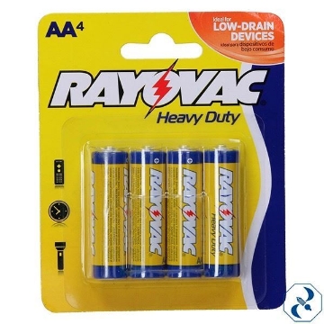 D 1 BLISTER DE 4 PILAS AA HEAVY DUTY RAYOVAC SAA-AD