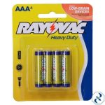 D 1 BLISTER DE 4 PILAS AAA HEAVY DUTY RAYOVAC 3AAA-4