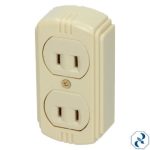 CONTACTO DUPLEX VISIBLE SIN TIERRA SAMY