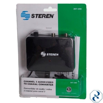 D 1 CONVERTIDOR AUDIO/VIDEO 3/RCAA COAXIAL STEREN 207-340