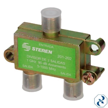 D 1 DIVISOR 2 SALIDAS 1 GHZ 90 DB ESPECIAL STEREN 201-202