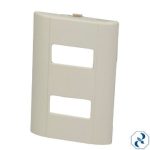 PLACA 2 U RESINA MARFIL TIPO MODUS ECOLINE TAMSA