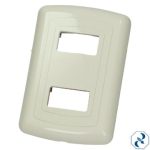 PLACA 2U MARFIL TOSCANA TIPO EVOLUCION 1424