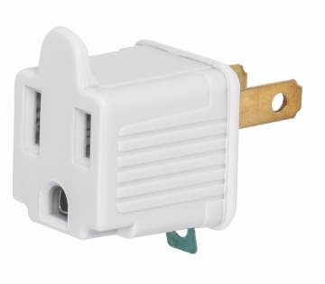 ADAPTADOR 3 A 2 BLANCO VOLTECH AD-32B