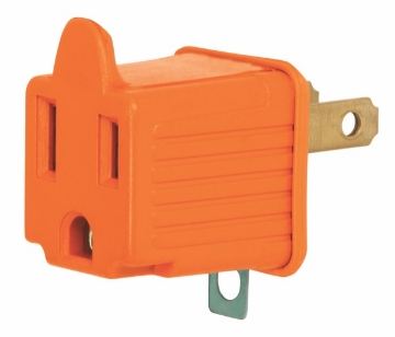 ADAPTADOR 3 A 2 NARANJA VOLTECH AD-32N