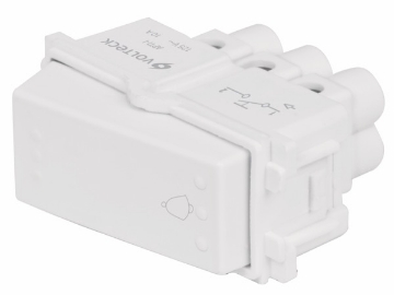 PULSADOR DE TIMBRE BLANCO VOLTECH APTI-IB