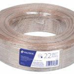 CABLE PARA BOCINA 22AWG TRANSPARENTE 100MTS VOLTECH CABO-22P