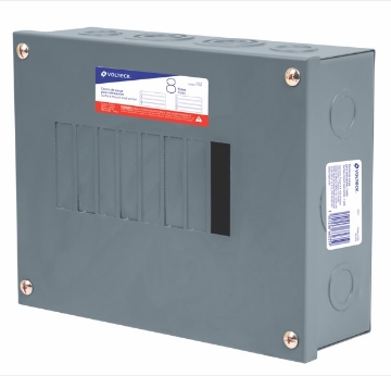 CENTRO DE CARGA SOBREPONER 8 POLOS VOLTECH CCS-
