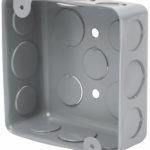 CAJA DE ACERO CUADRADA 4X4 PULG ECONOMICA VOLTECH CCH-4X4E