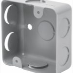 CAJA DE ACERO CUADRADA 3X3 PULG ECONOMICA VOLTECH CCH-3X3E