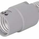 PORTALAMPARA DE POLICARBONATO, CON SENSOR DE LUZ, 360 VOLTECH POBA-21