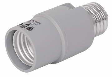 PORTALAMPARA DE POLICARBONATO, CON SENSOR DE LUZ, 360 VOLTECH POBA-21