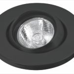 D 4 LUMINARIO EMPOTRADO DIRIGIBLE CURVO NEGRO VOLTE