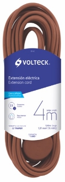 EXTENSION ELECTRICA DOMESTICA 4 M CAFE VOLTECH ED-4C