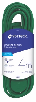 EXTENSION ELECTRICA DOMESTICA 4 M VERDE VOLTECH ED-4V