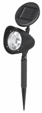 D 1 LUMINARIO SOLAR DE ESTACA 3 LEDS VOLTECH ESOL-3