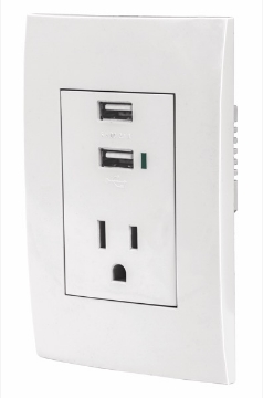 D 3 MODULO CARGADOR CON PUERTO USB BLANCO VOLTECH C