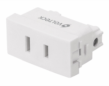 TOMA DE CORRIENTE POLARIZADO BLANCO VOLTECH CO-OB