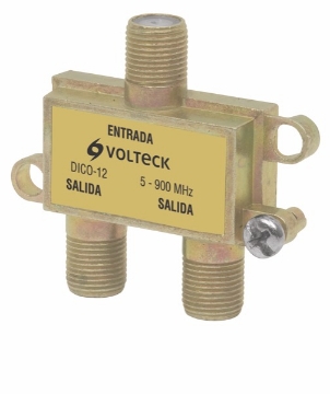 DIVISOR COAXIAL DE 1 ENTRADA Y 2 SALIDAS VOLTECH DICO-12