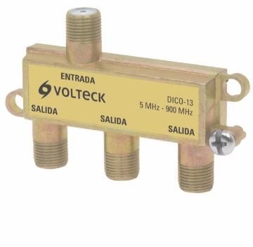 DIVISOR COAXIAL DE 1 ENTRADA Y 3 SALIDAS VOLTECH DICO-13