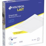 D 2 LUMINARIO EMPOTRADO CUADRADO CON LEDS 18W VOLTECH EMP-402L