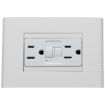 D 1 CONATCTO DUPLEX POLARIZADO Y ATERRIZADO C/AUTOPROTECCION Y PROT. INFANTIL BLANCO E6028GFG6PTL