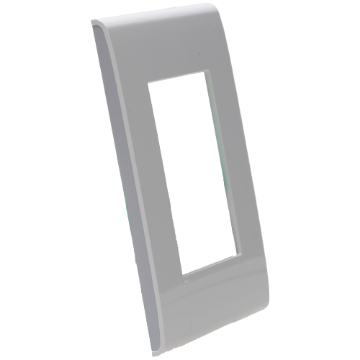 D 1 PLACA DE 3U CON CHSASIS DE RESINA BLANCO CON LATERALES COLOR LUNA MODUS PRO E5N3LNPTL