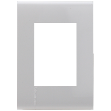 D 1 PLACA DE 3 U CON CHSASIS DE RESINA BLANCO CON LATERALES COLOR MOKA MODUS PRO E5N3MKPTL