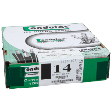 CABLE 14 DE 100 M NEGRO CONDULAC