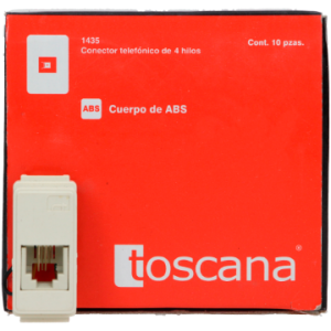 TOMA TELEFONICA MARFIL TOSCANA TIPO EVOLUCION 1435