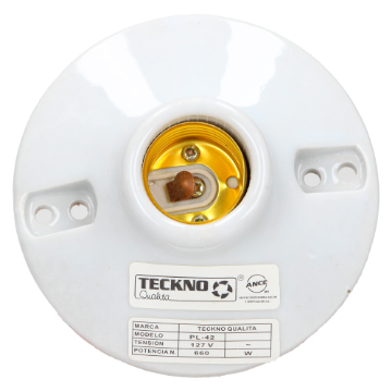 SOCKET 4 PULG DE PORCELANA REDONDOTECKNO PL42
