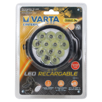 D 1 LINTERNA RECARGABLE MANOS LIBRES RAYOVAC 12LED110VVAR