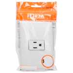 PLACA CON UN CONTACTO 2P+T C/PROTECCION INFANTIL BLANCO BTICINO FORZA FZA29S1