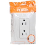 PLACA CON UN CONTACTO DUPLEX 2P+T C/PROTECCION INFANTIL BLANCO BTICINO FORZA FZA68S