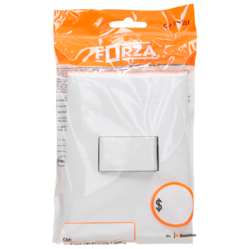 PLACA CON PULSADOR TIMBRE 10A 127V FORZA FZA551