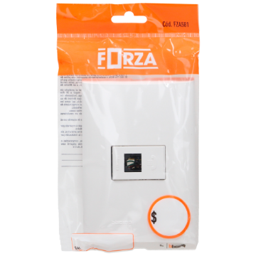 PLACA CON TOMA DE TELEFONO RJ11 4 HILOS FORZA FZA581