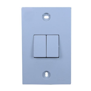 D 1 PLACA CON 2 APAGADORES BLOCK VIMAR 6050