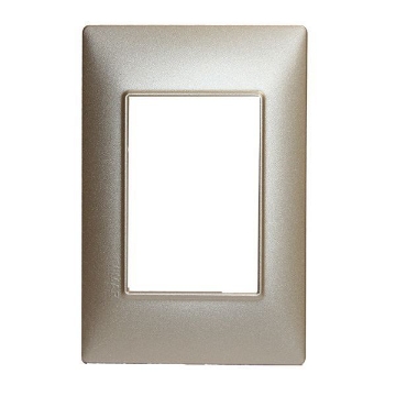 D 1 PLACA 3 U CHAMPAGNE PLANA VIMAR 1465322