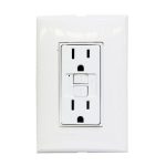 D 10 PLACA CON UN CONTACTO DUPLEX 2P+T ICFT CON AUTOPRUEBA Y PROTECCION INFANTIL FZA68GF