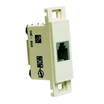 PLACA BLANCA CON TOMA DE TELEFONO RJ11 4 HILOS MODUS PRO E2082/11PTLAB