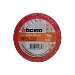CINTA DE AISLAR COLOR ROJO 19MM X 10M BTICINO LDF10VM