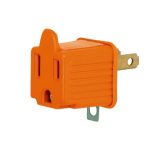 ADAPTADOR 3 A 2 NARANJA A GRANEL VOLTECHVAD-32N-G