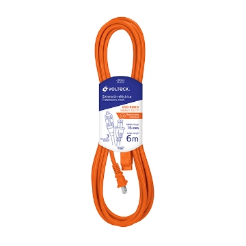 EXTENSION ELECTRICA USO RUDO 6 M CALIBRE 16 VOLTECH ER-6X16