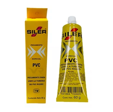 PEGAMENTO 60 GR PARA PVC EN TUBO SILER PVC060