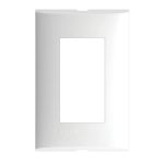 PLACA 3 MODULOS COLOR BLANCO CON CHASIS DE RESINA BTICINO FORZA FZA93